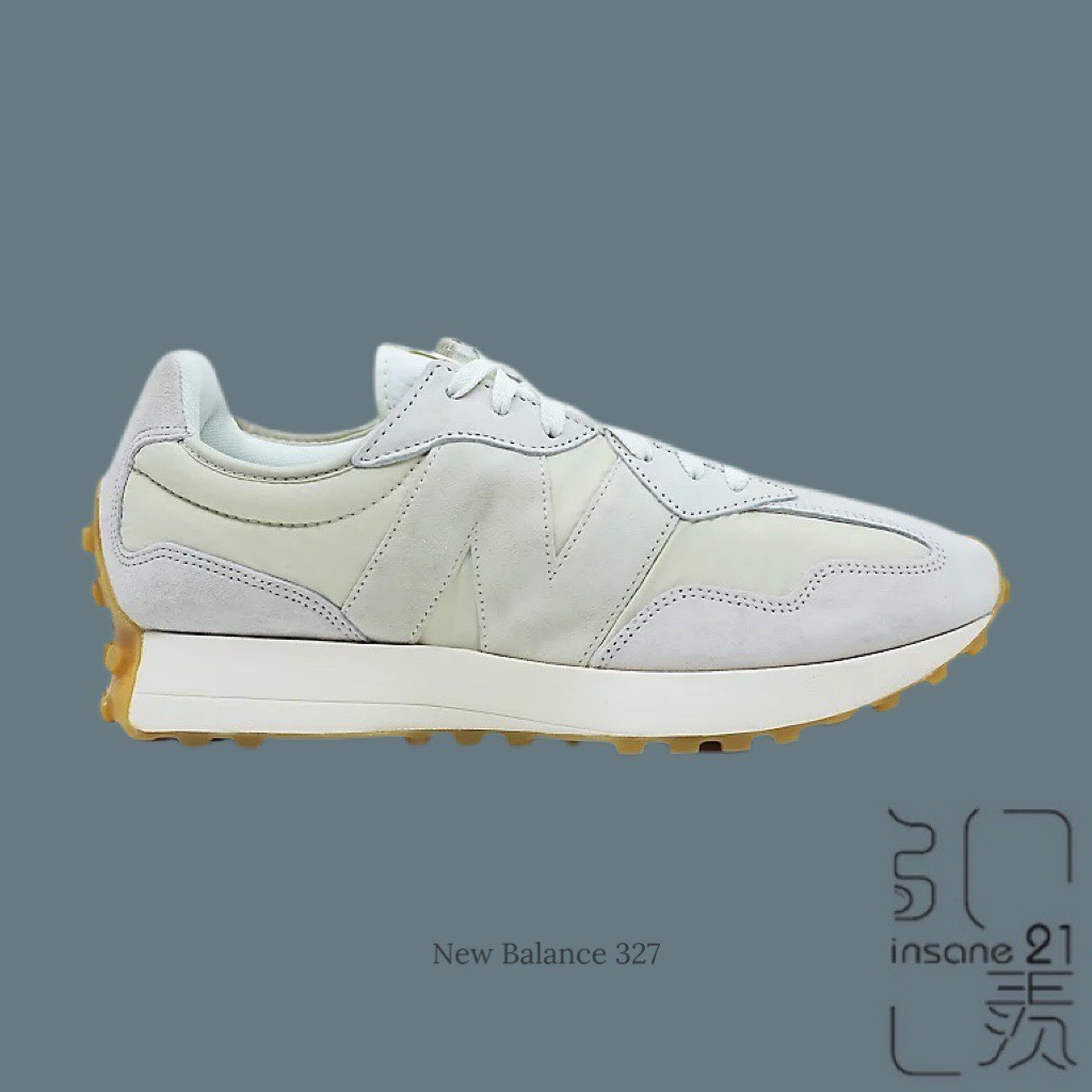 NEW BALANCE 327 焦糖底 復古 奶油 麻布 情侶款 MS327KC1【Insane-21】