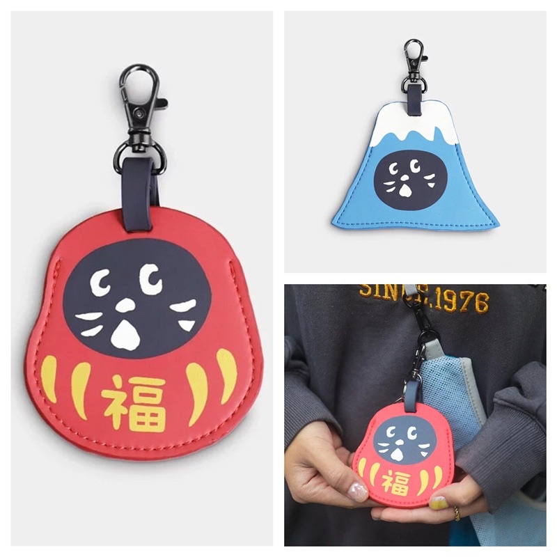 現貨免運 日本 NYA 驚訝貓 ne-net 富士山 達摩 磁扣 鑰匙圈 鑰匙套 airtag 磁扣 保護套 造型 個性