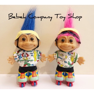 美國🇺🇸 1980s troll doll 直排輪 溜冰鞋 醜娃 巨魔娃娃 幸運小子 古董玩具 玩具總動員 Russ