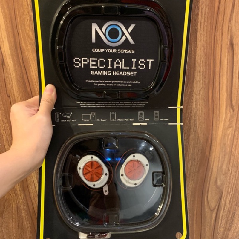 NOX NUDIO頭戴式耳機麥克風 贈隨身收納包 遊戲 耳機 MIC