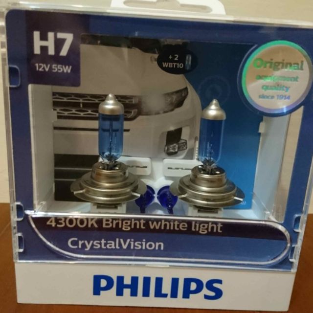 Philips飛利浦水晶之光 H7燈泡---全新正品