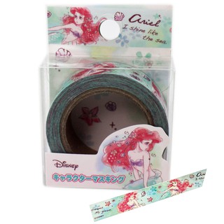 卡漫城 - 小美人魚 紙膠帶 綠 ㊣版 mermaid 愛麗兒 Ariel 筆記本 貼紙 膠帶貼 包裝 創意貼 裝飾貼