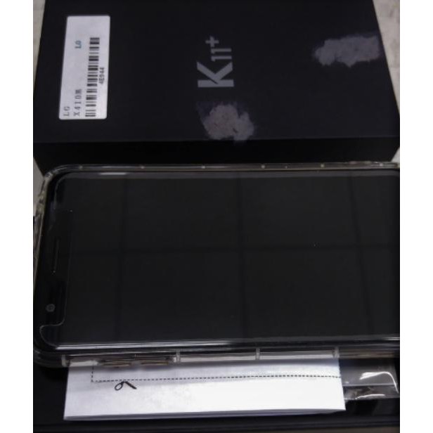 LG K11+ 5.3吋八核雙卡機(極光黑手機) 聯強保固一年  (已貼玻離貼及附透明保護殼) 幾乎全新