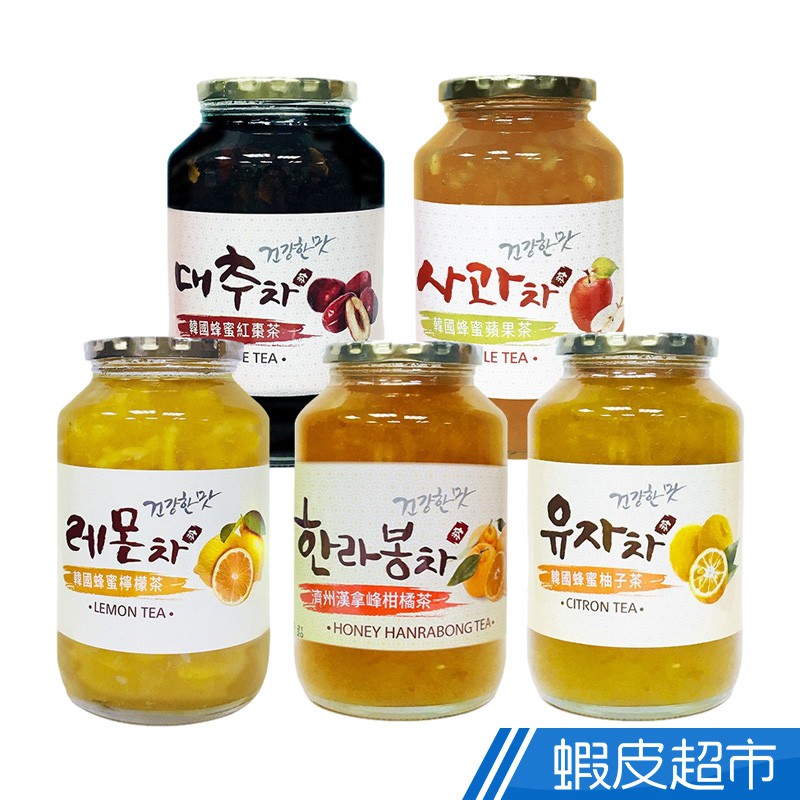 柚和美 韓國傳統水果茶 蜂蜜柚子茶/蘋果茶/紅棗茶/檸檬茶/柑橘茶/蘋果茶1kg  蝦皮直送