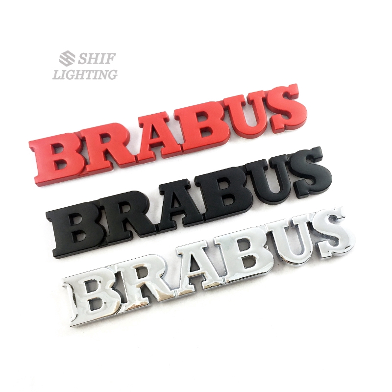 梅賽德斯帶有 BRABUS 標誌設計的金屬汽車裝飾貼紙