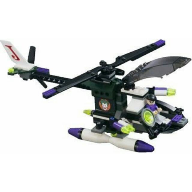 已組裝 展示品 樂高 LEGO 第一代蝙蝠俠系列 7782 小丑直升機 載具 不含人偶