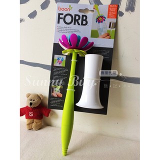 【Sunny Buy寶貝館】◎現貨◎美國 Boon Forb 矽膠 抗菌 防黴 防刮傷 奶嘴 奶瓶刷 (藍/紫)