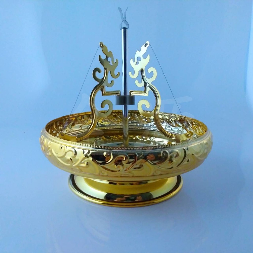 金源 香環盤 24h香環專用 鍍金色 香環架 環香盤 香座 盤香架 香環爐 香爐 神桌用品 拜拜用品佛具 台灣製