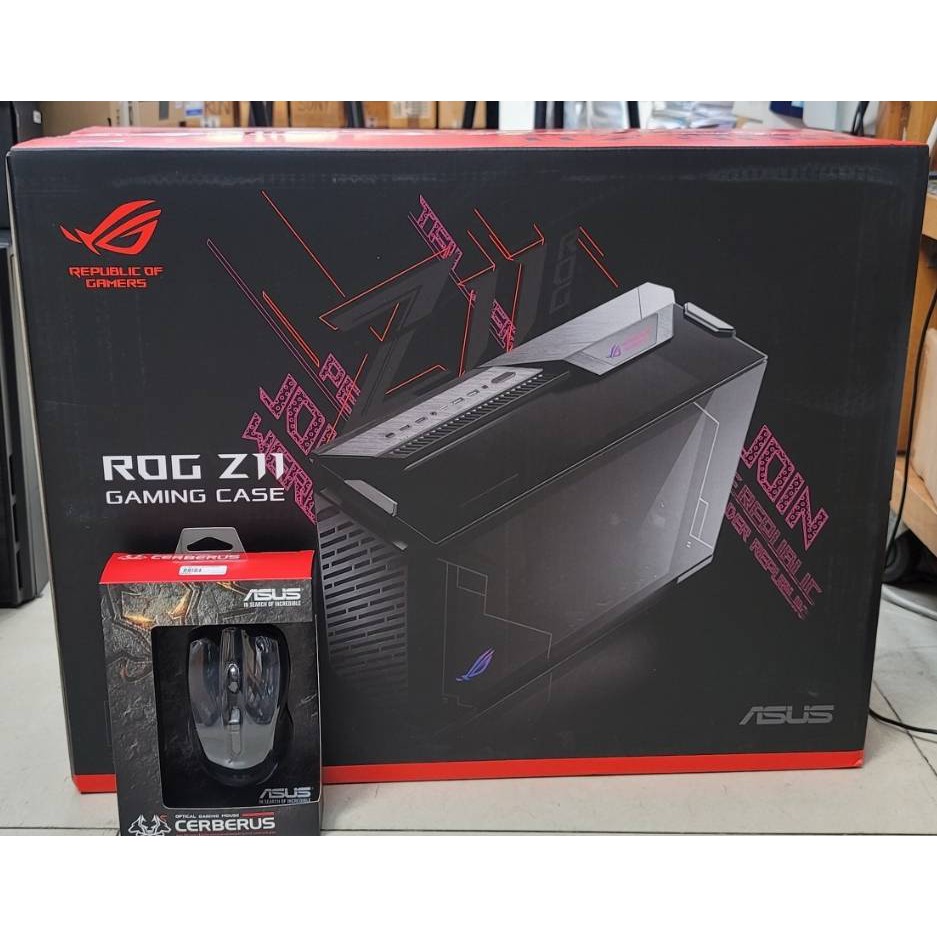華碩 ROG Z11電競ITX機殼搭送華碩CERBCRUS 滑鼠/朋友託售多訂一組 (全新品)