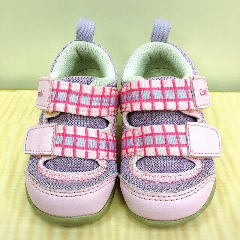 「二手」Combi 康貝 幼兒機能鞋；學步鞋-粉紫 12.5cm