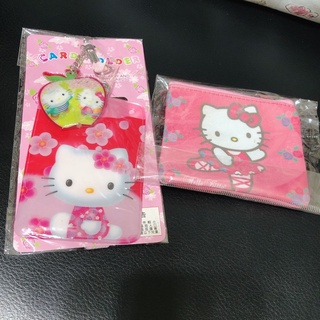 Hello kitty識別證套 名牌套 名牌夾 名牌 錢包 小錢包 雙面錢包