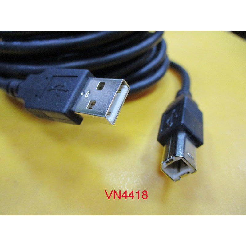 【全冠】AWM 500公分(5米)USB A公轉USB B形公.USB2.0公/USB B型公 印表機線《VN4418)