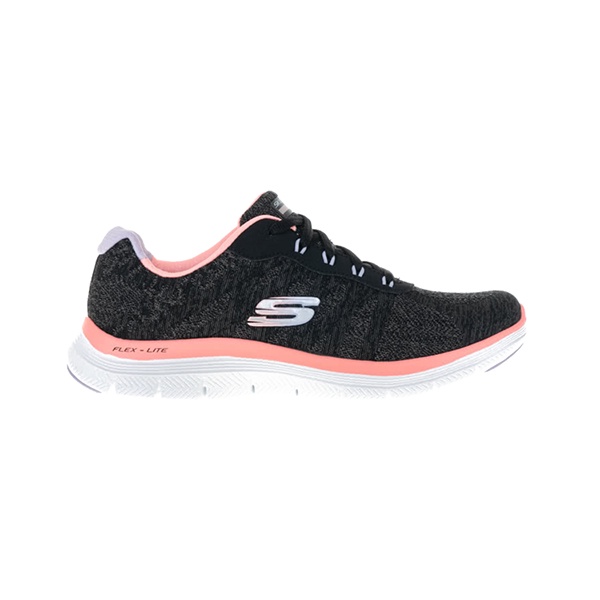 【SKECHERS】FLEX APPEAL 4.0 慢跑鞋 運動鞋 黑 女鞋 -149570WBKCL
