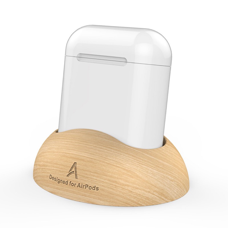 二手 現貨 Apple AirPods 藍芽無線耳機 專用訂製木頭底座木架木製 請先看商品說明 24h快速出貨