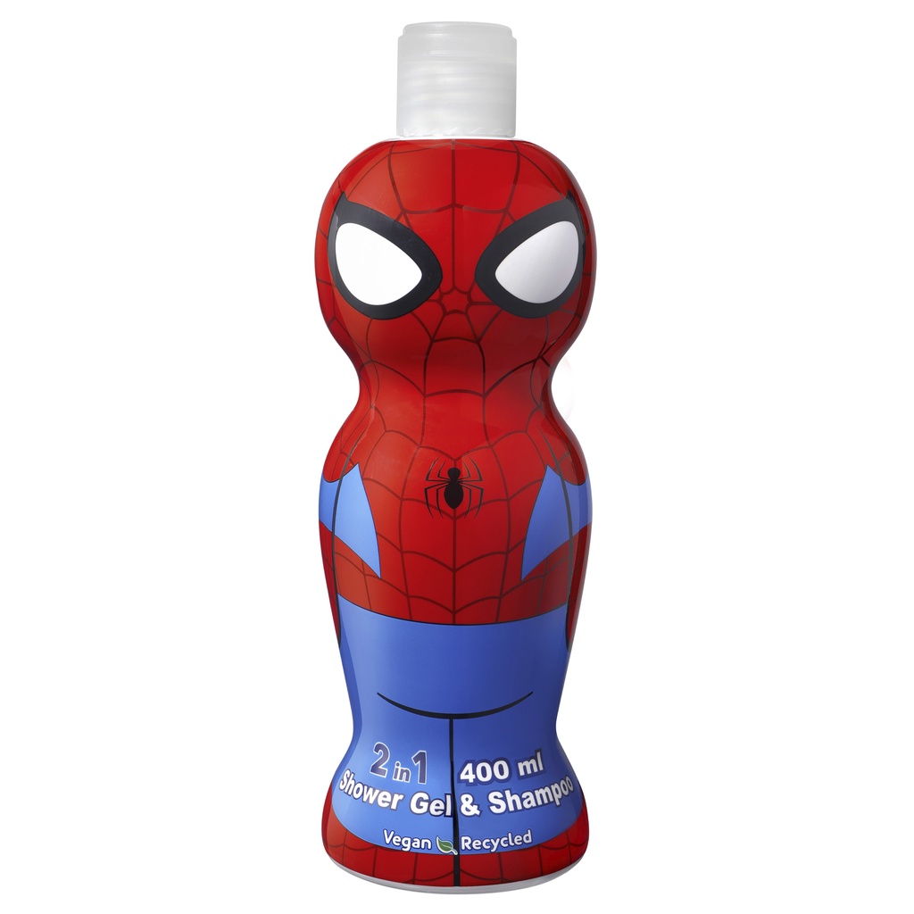 【SPIDERMAN】蜘蛛人 2合1沐浴洗髮精 (萌Q收藏版400ML)｜GISH Beauty 沐浴乳 洗髮精 蜘蛛人