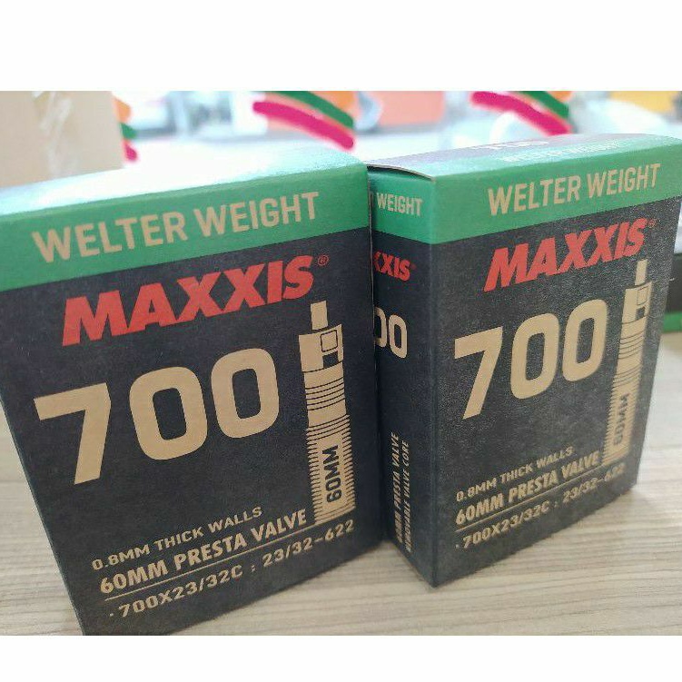 2 Maxxis Road Inner Tubes 700x23-32C 60mm