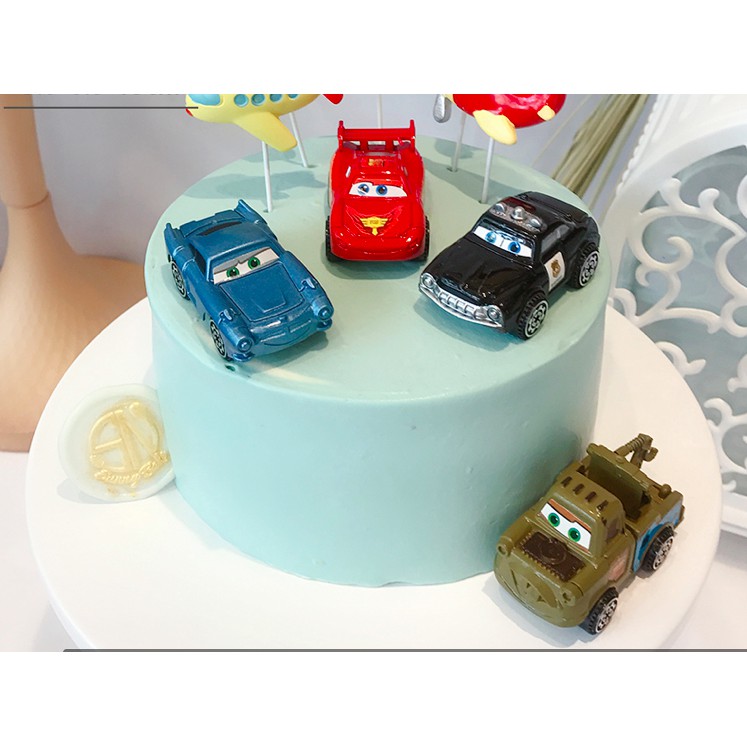 [台灣現貨] 汽車總動員閃電麥坤蛋糕公仔/蛋糕裝飾/蛋糕裝飾塑膠玩具