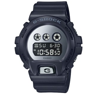 【柒號本舖】CASIO卡西歐G-SHOCK鬧鈴電子錶-鏡面 / DW-6900MMA-1 (台灣公司貨)