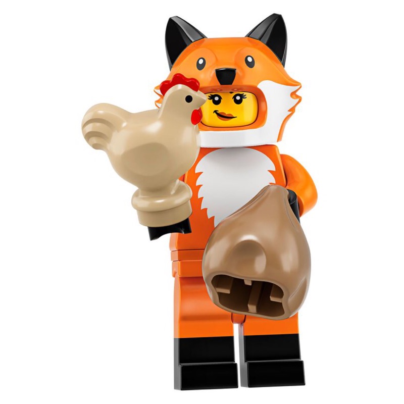 《Bunny》LEGO 樂高 71025 14號 狐狸人 狐狸女孩 小雞 動物人第19代人偶包