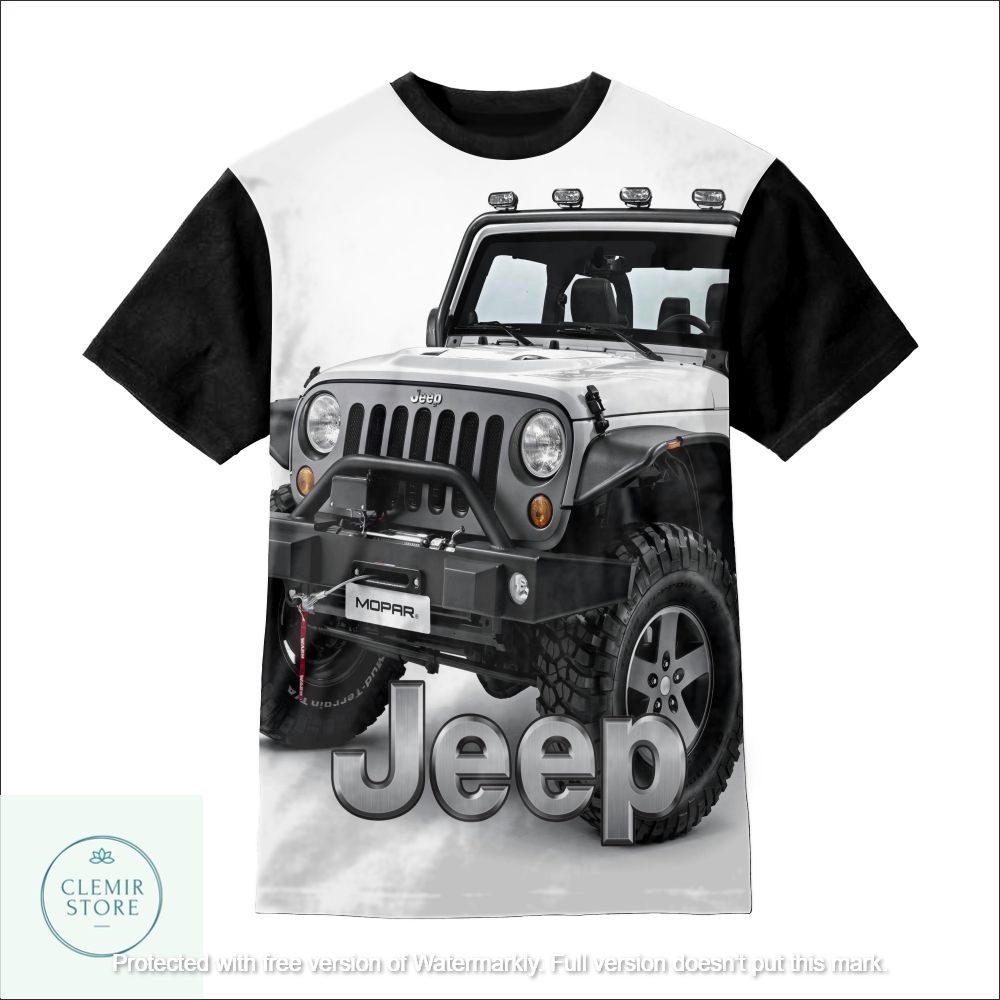 1-12 歲兒童 T 恤印花衣服 Jeep Wrangler Mopar 汽車衣服