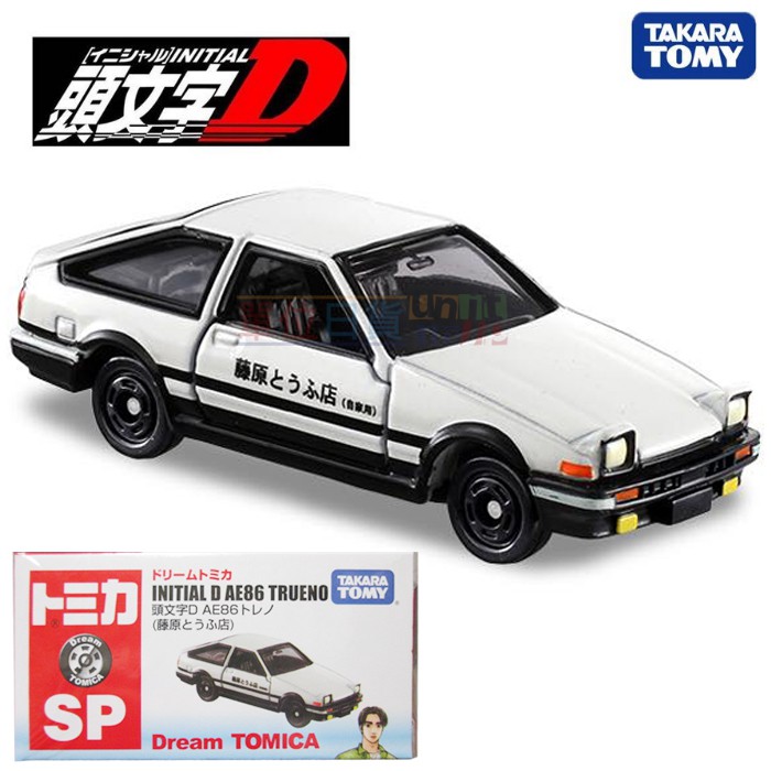 『 單位日貨 』日本正版 TOMICA 7-11 超商限定 頭文字D 藤原拓海 AE86 白蓋 合金 小車 單售 SP