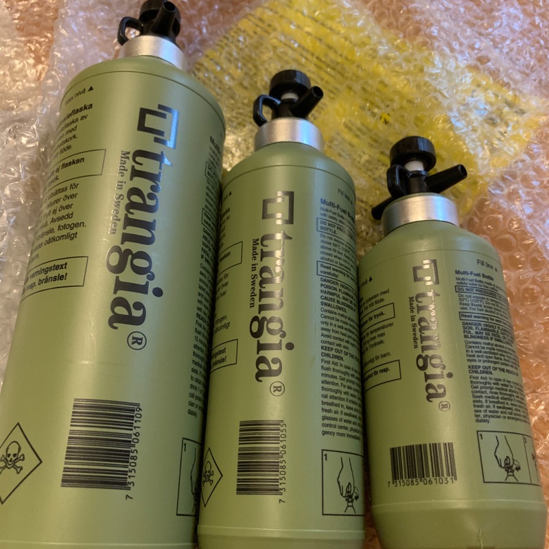 Trangia燃料瓶 橄欖綠 0.3L 0.5L 1L