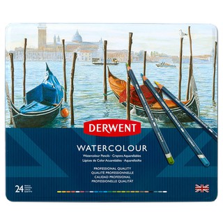 (快速出貨) 英國 Derwent 德爾文 Watercolour 水性色鉛筆 (24色)贈精美小禮歡迎詢問