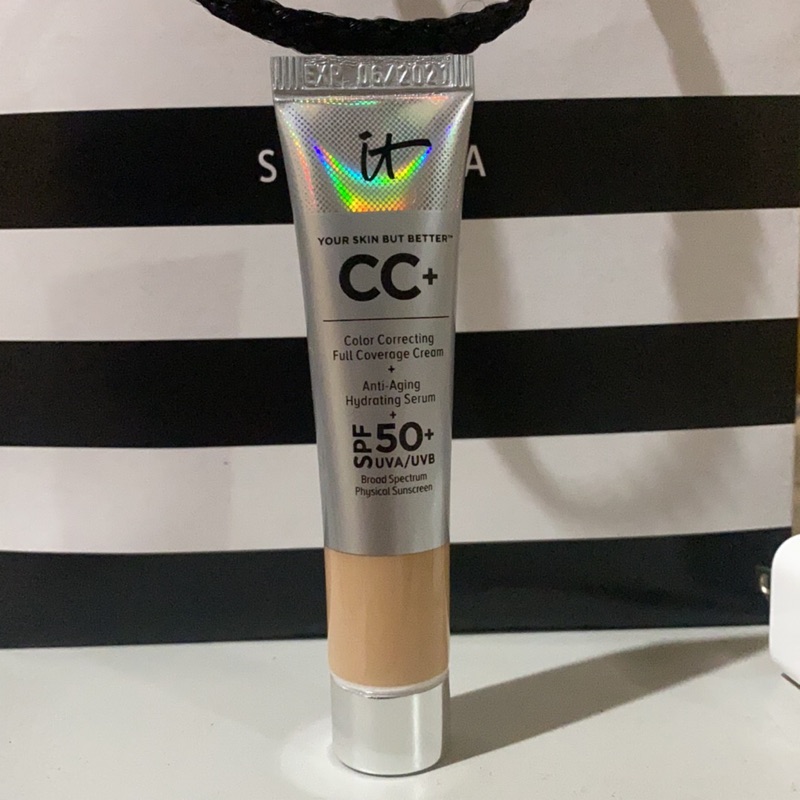 美國 IT Cosmetics  CC霜 高遮瑕 粉底 CC+ Cream 旅行版12ml