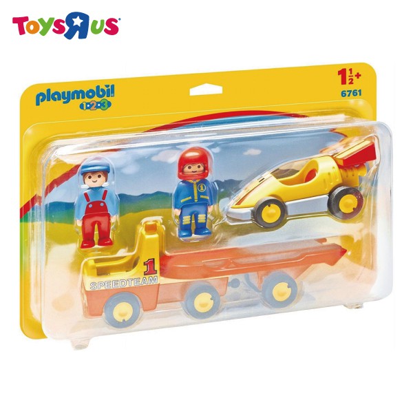 摩比人6761 Playmobil 123-拖車與賽車 玩具反斗城
