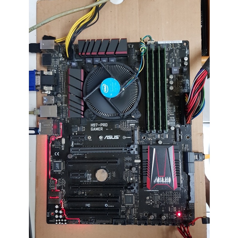 ASUS 華碩 H97-PRO GAMER 主機板 1150腳位 有綁WINDOWS專業版數位授權 附擋板 H97