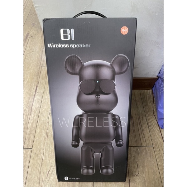 現貨 暴力熊公仔造型 暴力熊 bearbrick 庫柏力克熊 B1 藍芽音響 暴力熊藍牙喇叭 紅色