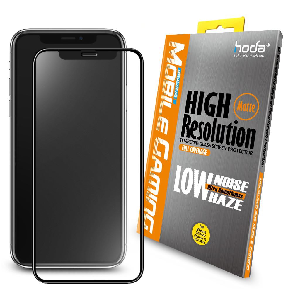 24H出貨 hoda iPhone 11 / XR 6.1吋 手遊專用2.5D滿版低躁點霧面9H鋼化玻璃保護貼