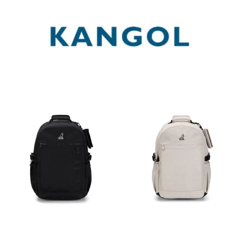 韓國KANGOL 袋鼠後背包大容量電腦背包 簡約純色二合一雙肩包 休閑戶外情侶款後背包1411