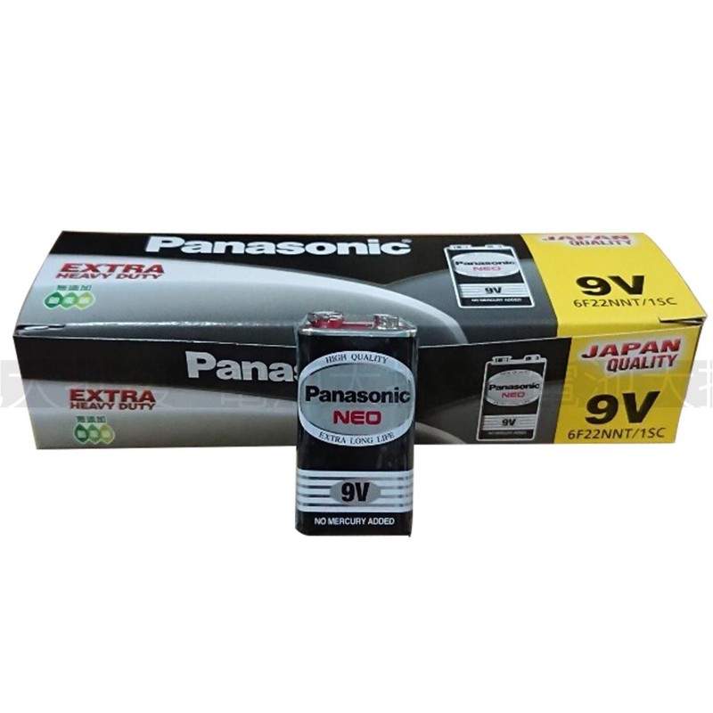 《現貨含發票》國際牌 Panasonic 碳鋅電池 9V 1入