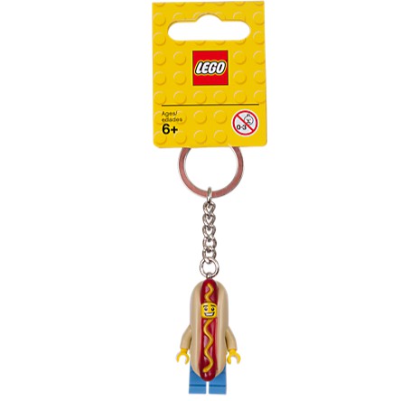 LEGO 樂高 熱狗人 熱狗 鑰匙圈 全新 吊牌未拆 853571 Key Chain 類人偶包 13代 71008