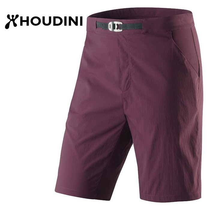 【Houdini 瑞典】Crux Shorts 快乾短褲 短褲 休閒短褲 男款 決戰紅 (267634)