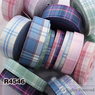 R4546-學院風 格紋 壓布條/緞帶 單一尺寸單一顏色一碼價