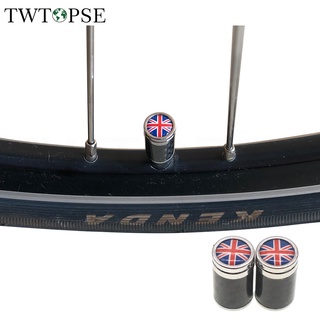 Twtopse 自行車輪胎氣門嘴碳蓋適用於 Brompton 折疊自行車 3SIXTY PIKES Birdy Daho