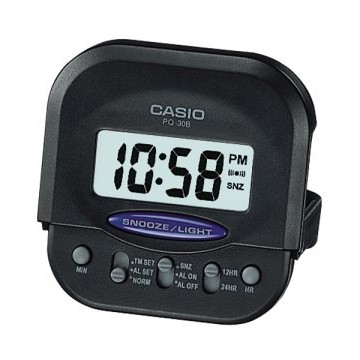 【宏崑時計】CASIO 卡西歐輕巧型超小旅行用鬧鐘 PQ-30B-1 全新公司貨 附卡西歐保固卡