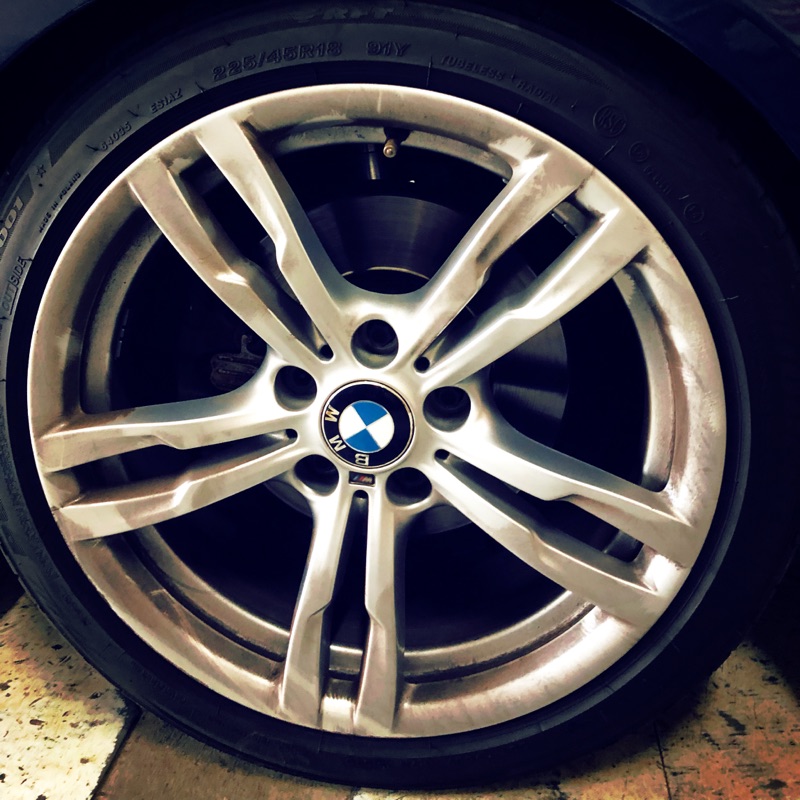 BMW原廠442M框 送 2調6成以上前輪 加20MM鋁圈墊片 及10支加長螺絲