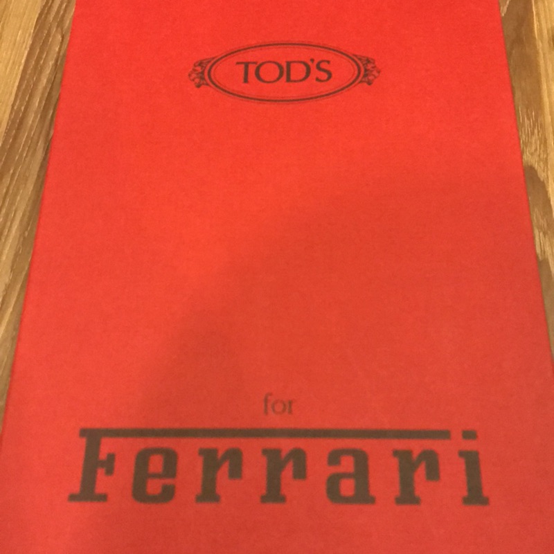 TOD'S法拉利豆豆鞋size 男生英國尺寸5 1/2 for Ferrari九成新