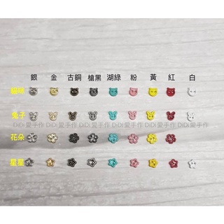 娃衣用 娃衣輔料 娃娃服飾材料配件/diy手作材料/超迷你兩眼金屬烤漆鈕扣4mm(4款共9色）