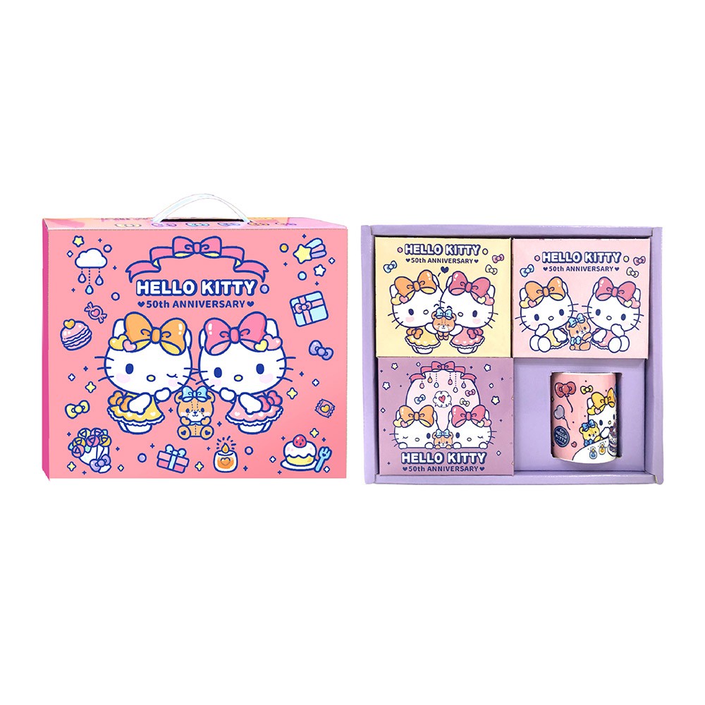 【蝦皮特選】Hello Kitty 50周年KID-O馬克杯禮盒(612g) (部分即期)