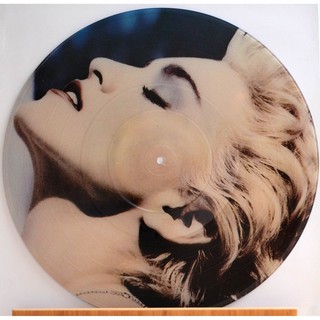 二手黑膠唱片 Madonna / True Blue 早期限量圖案碟