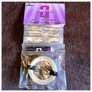 美國 Analysis Plus Silver Oval Thin 免焊 效果器 導線 短導 DIY組合 免運