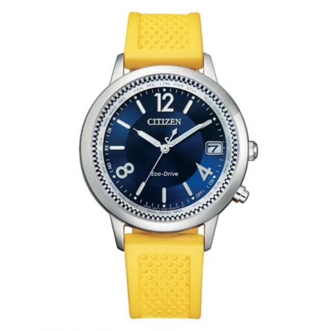 CITIZEN星辰 時尚限量電波鈦金屬石英 送一條錶帶 女腕錶 (CB1101-03L) 36mm