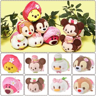 現貨 日本迪士尼專賣店 推出 草莓系列 TSUM TSUM（維尼、熊抱哥、奇奇蒂蒂、米奇米妮、唐老鴨和黛西）