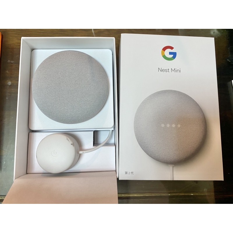 ［二手/不二價］Google Nest Mini第二代智慧音箱-粉碳白