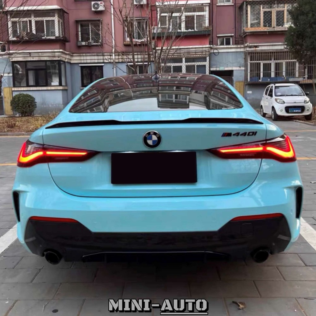 MINI-AUTO☑️ BMW M4款 乾式碳纖維 尾翼 壓尾 鴨尾套件 簡易黏貼改裝 G22 G82 420i 副廠