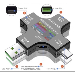 ⚡️蝦皮最低價⚡️24H出貨 炬為電壓電流檢測儀 3.0 彩色版 電壓 電流 檢測儀 Type-C USB QC 測試